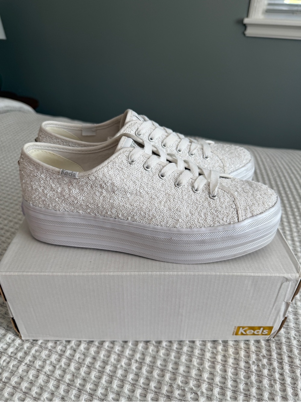 Keds Triple Up Sequins Platform Sneakers - Picture 5 of 15